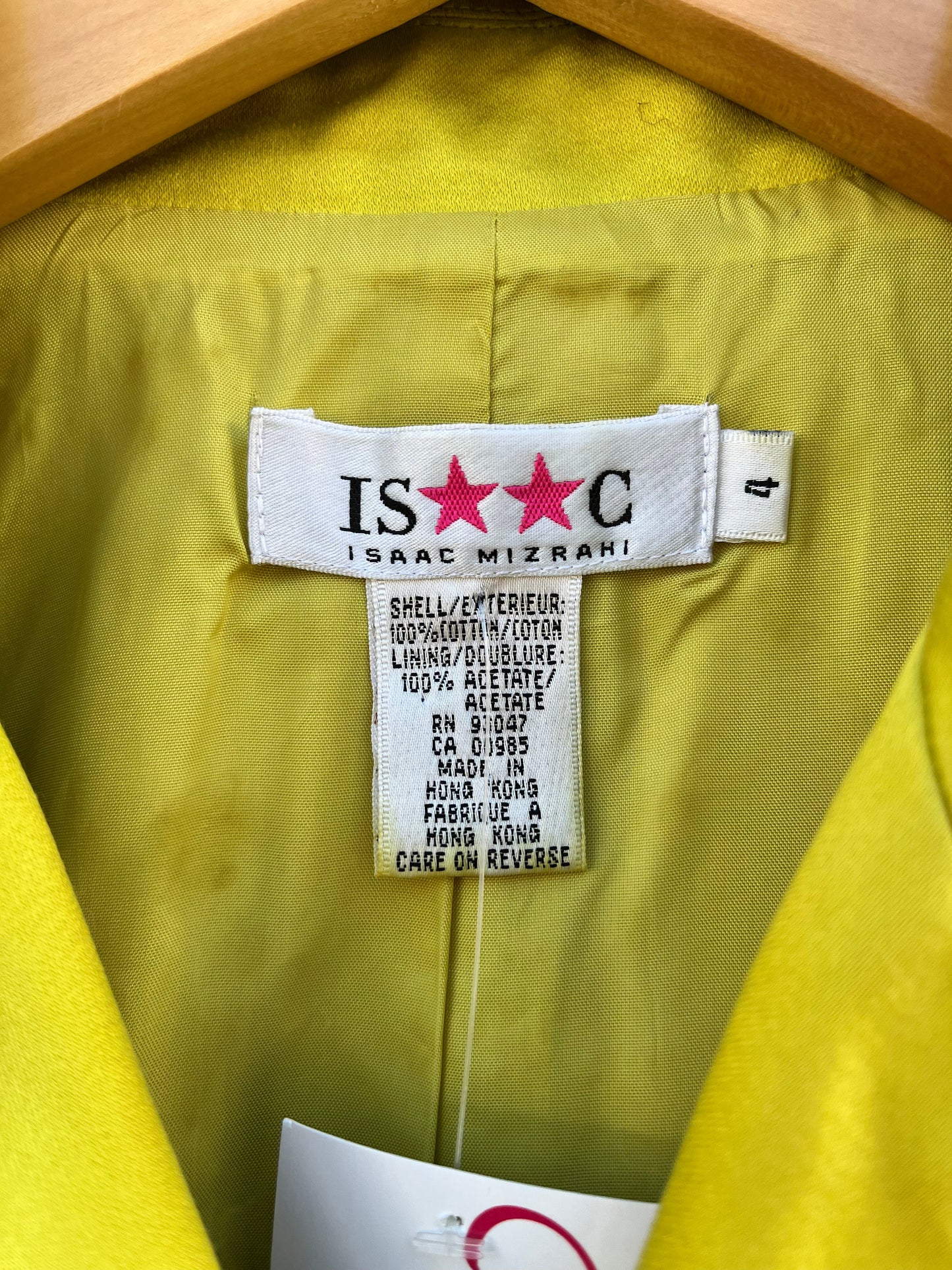 1990s Chartreuse Isaac Mizrahi