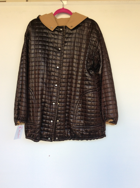 Brown puff jacket