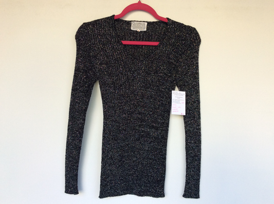 70s black lurex swearer Loubella