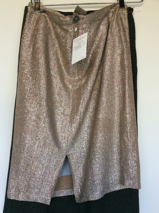 Gold lurex skirt