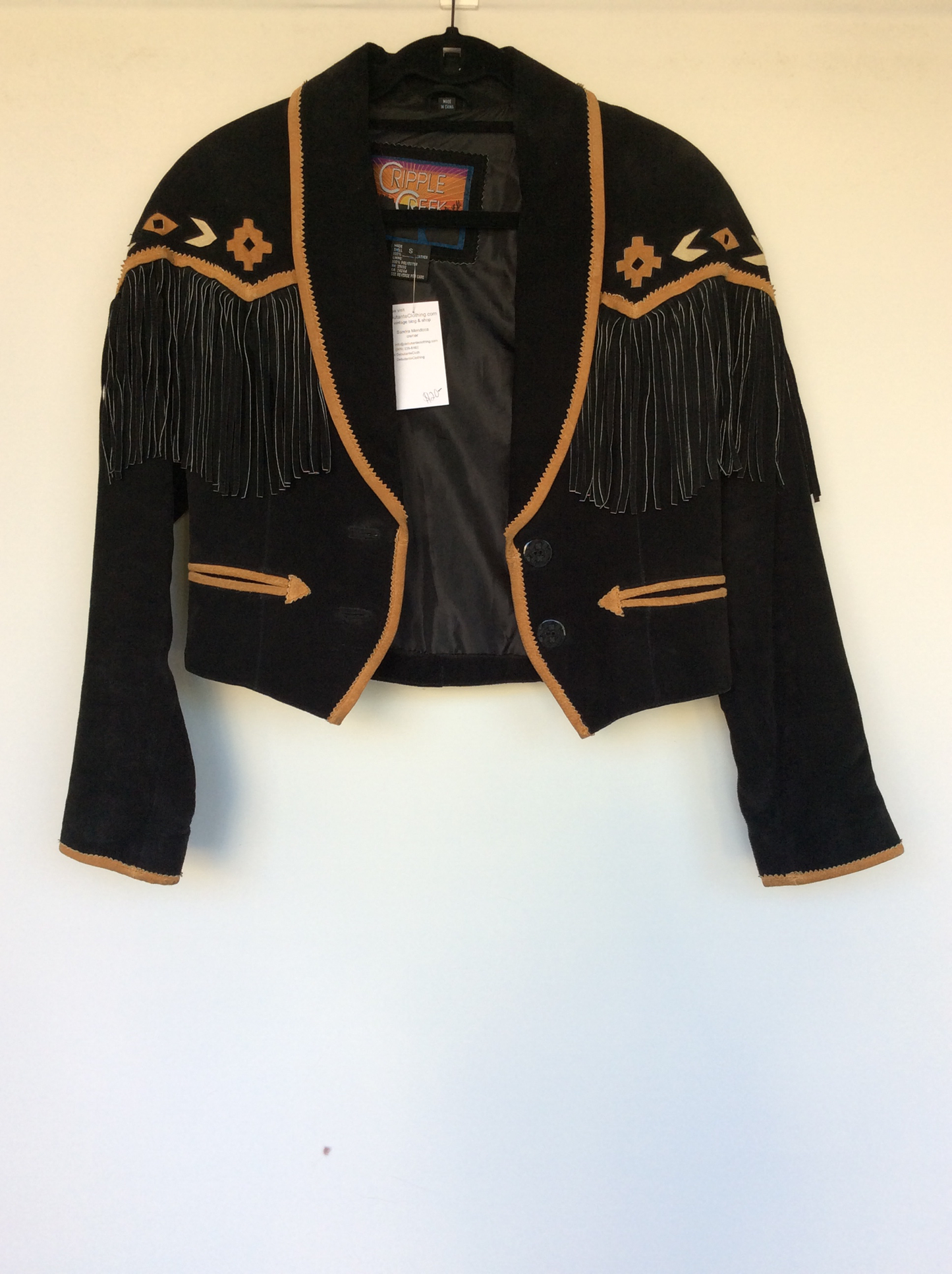 Suede fringe jacket