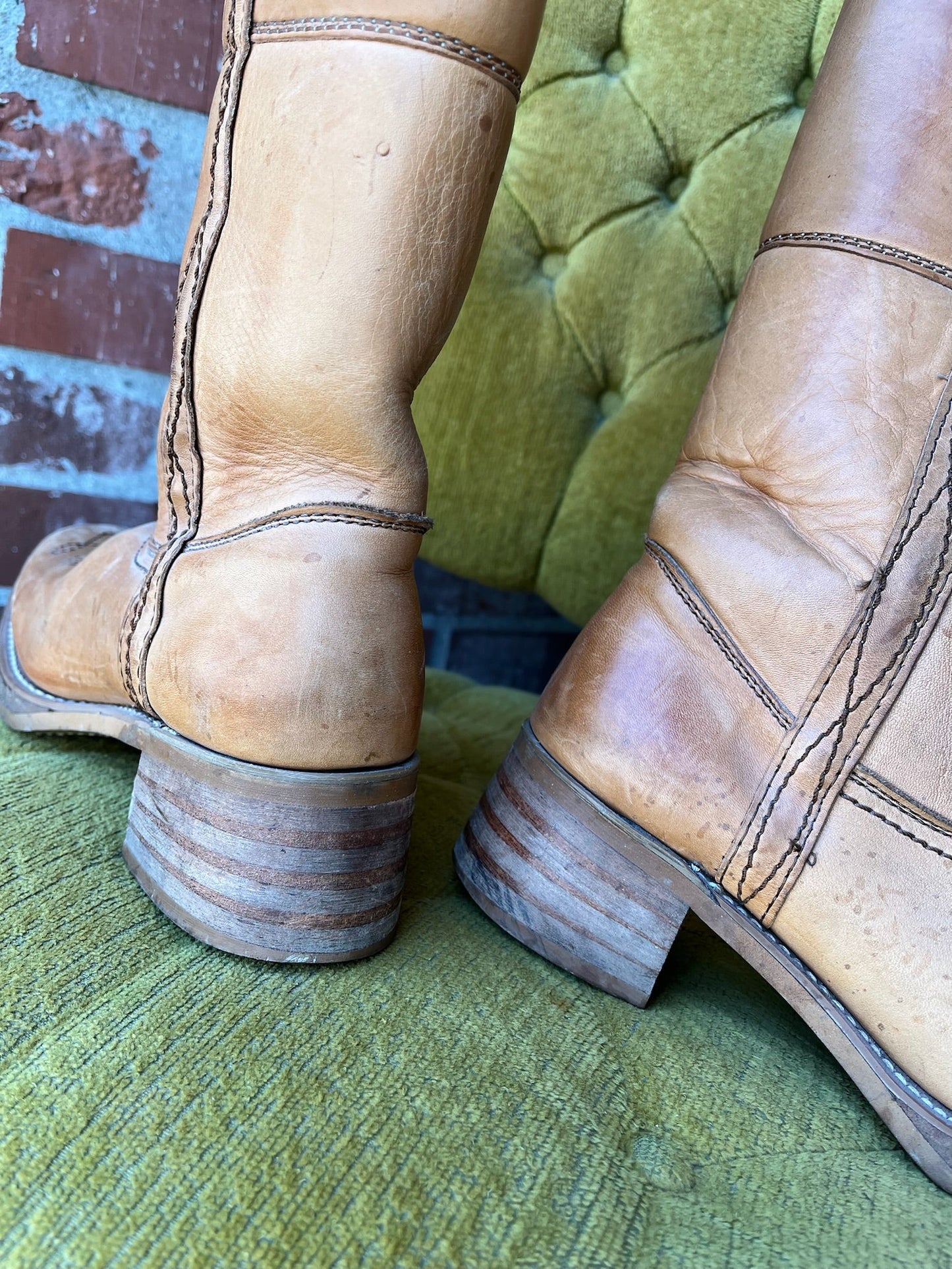 1970s Leather Campus Boots