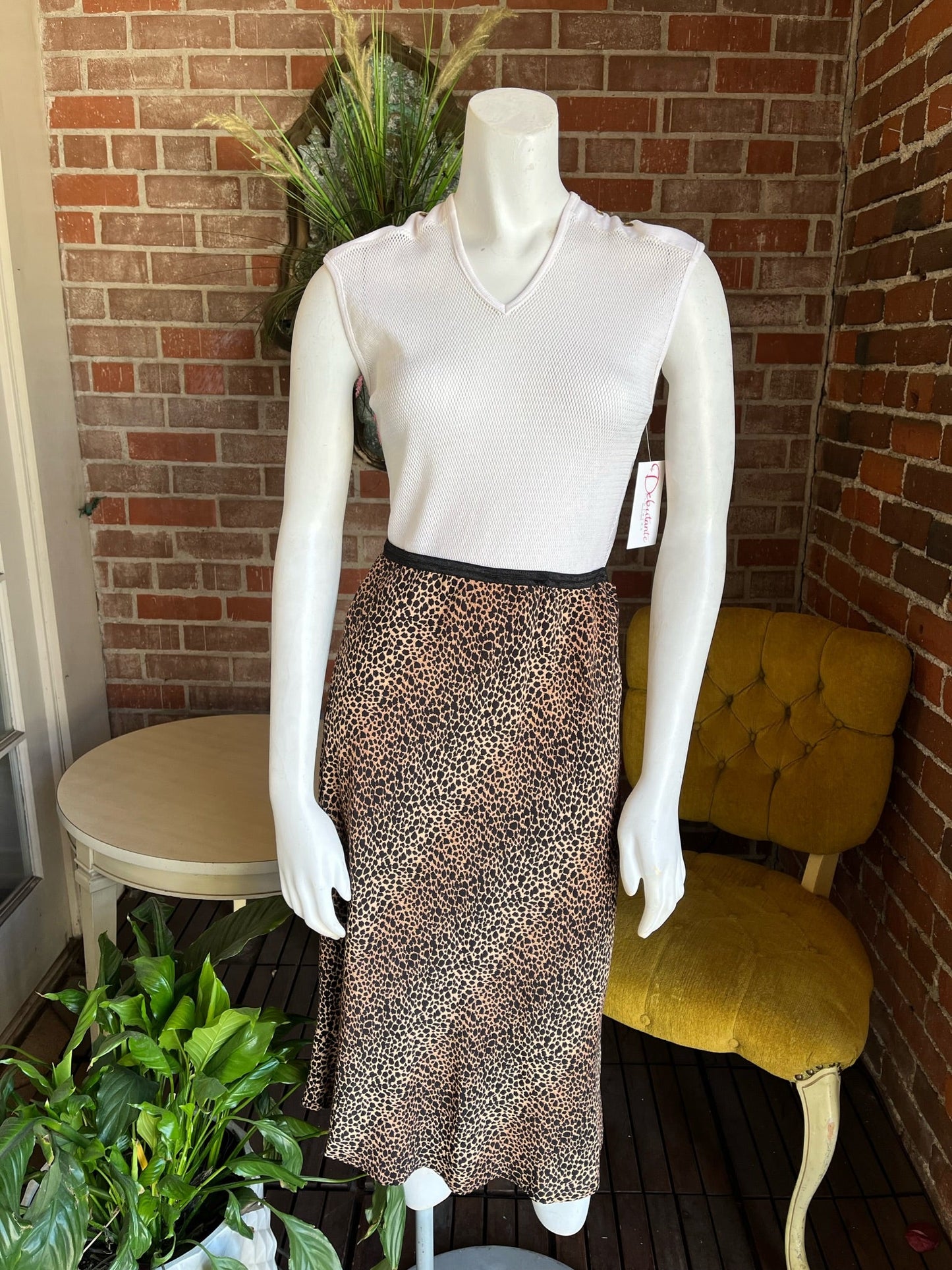 Cheetah Slip Skirt